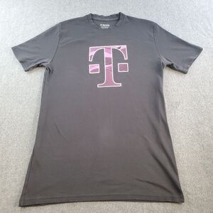T-Mobile Shirt Men's Medium Black Logo Employee Uniform Graphic Tee 5G